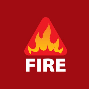 Yangın vektör logosu