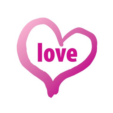 Vektör kalp logosu