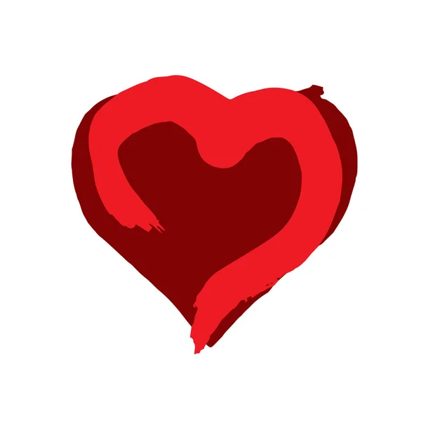 心のベクトルのロゴ — ストックベクタ