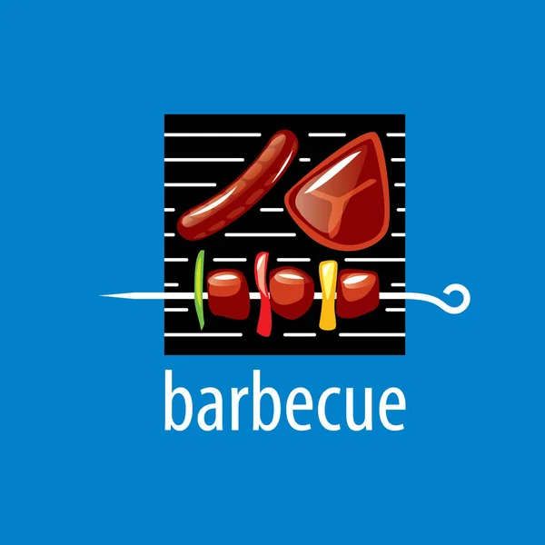 Barbekü partisi logosu — Stok Vektör