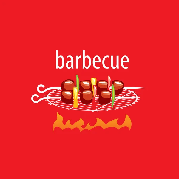 Logo fiesta barbacoa — Vector de stock