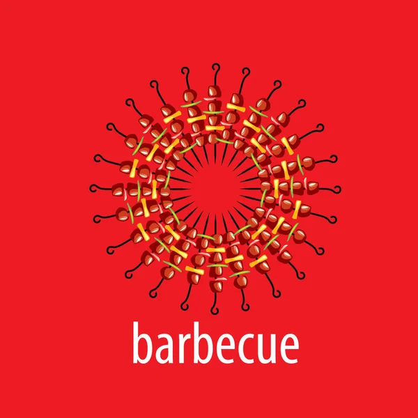 Barbekü partisi logosu — Stok Vektör