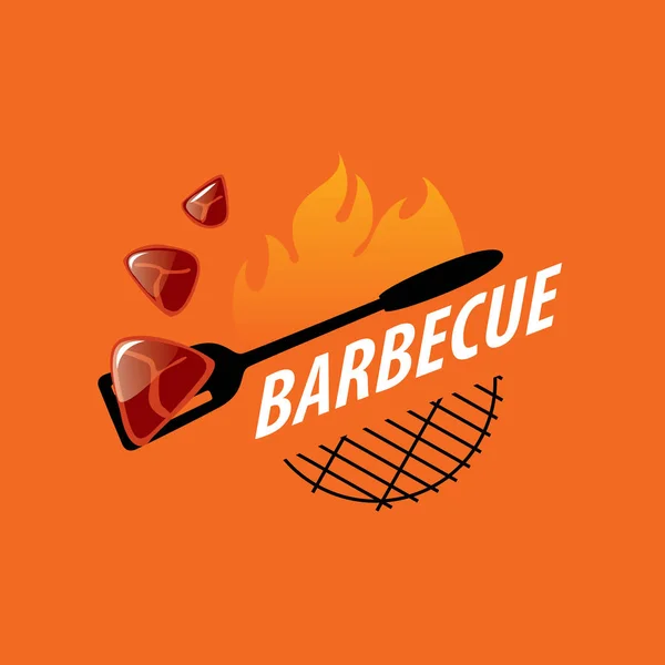 Grillfest part logotyp — Stock vektor