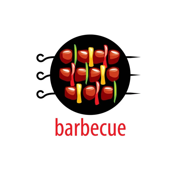 Logo fiesta barbacoa — Vector de stock