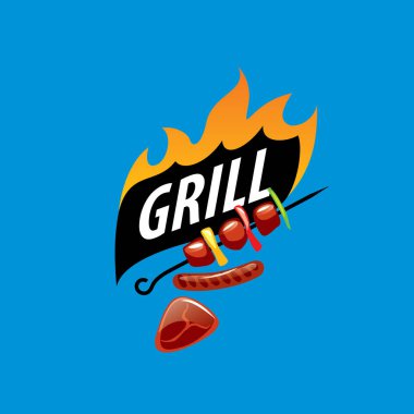 Barbekü partisi logosu