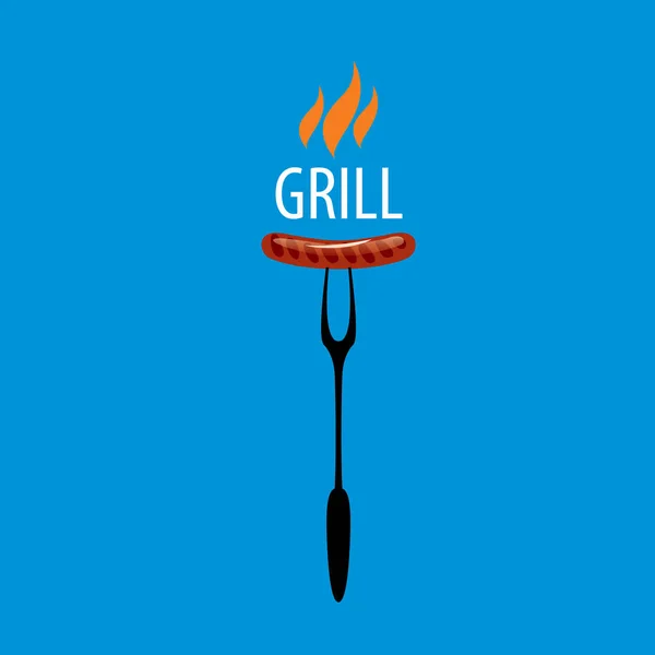 Barbecue party logo — Stock Vector