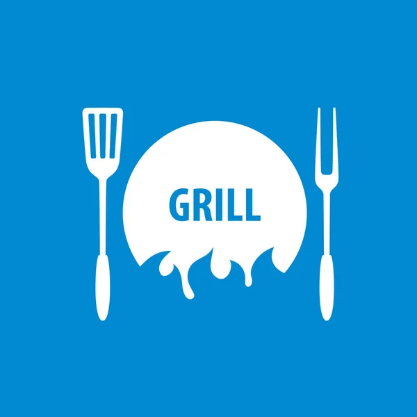 Grillparty-Logo — Stockvektor