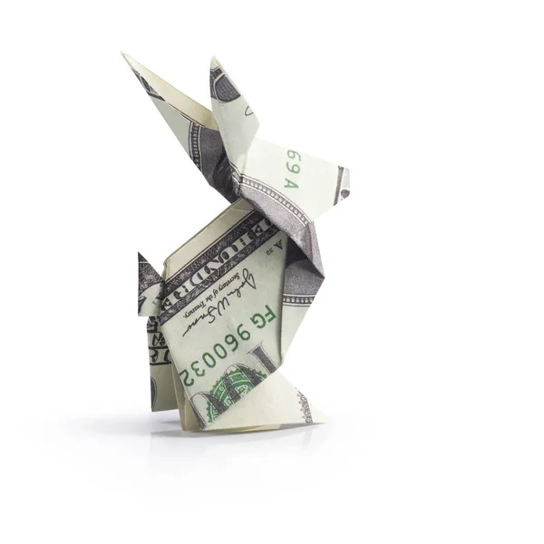 Lepre origami da banconote — Foto Stock