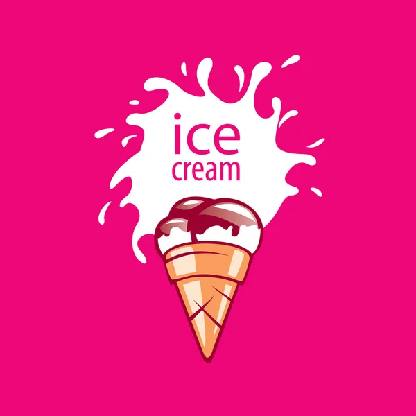 Logo crème glacée — Image vectorielle