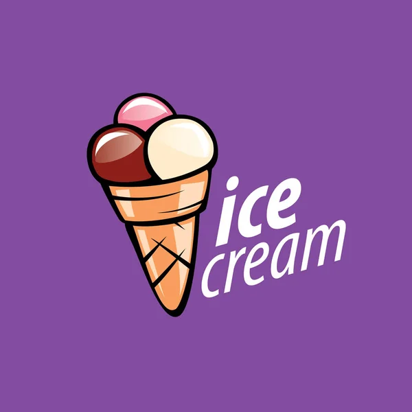 Logo crème glacée — Image vectorielle