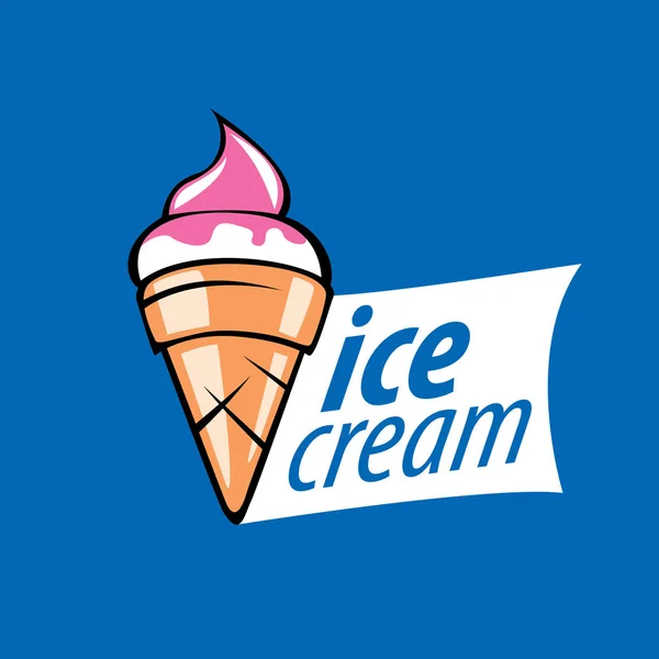 Logo crème glacée — Image vectorielle