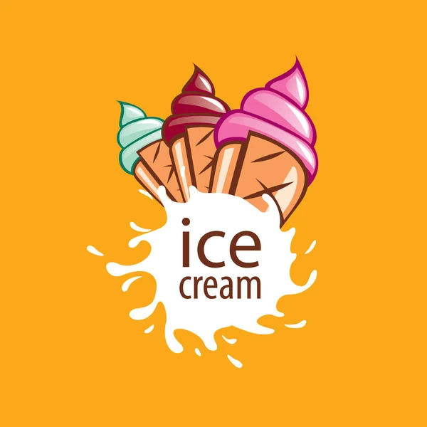 Logo ice cream — Stock Vector
