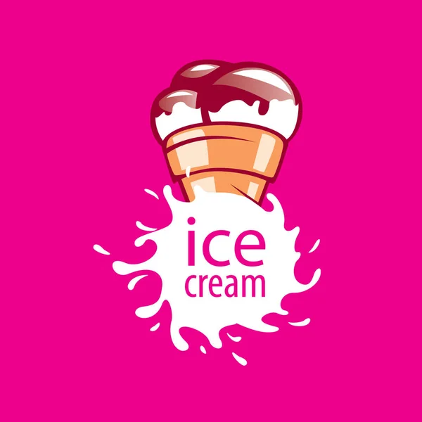 Logo crème glacée — Image vectorielle