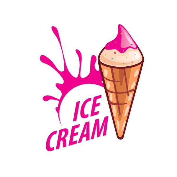 Logo crème glacée — Image vectorielle