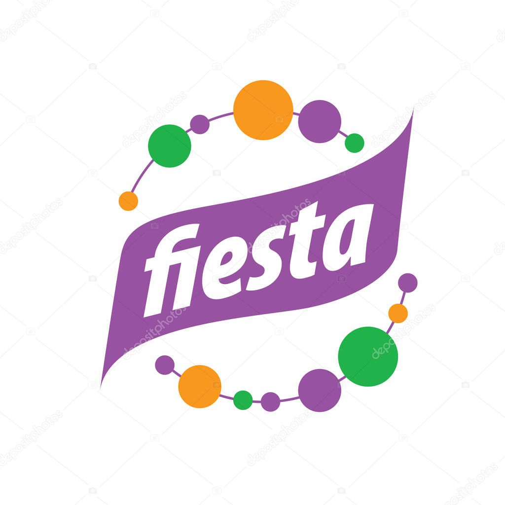 Abstract logo design for a holiday. Vector illustration