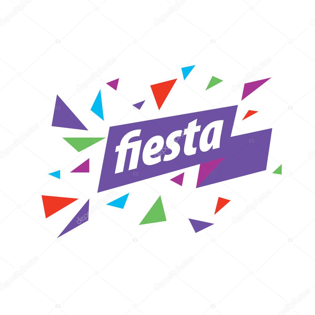 Abstract logo design for a holiday. Vector illustration