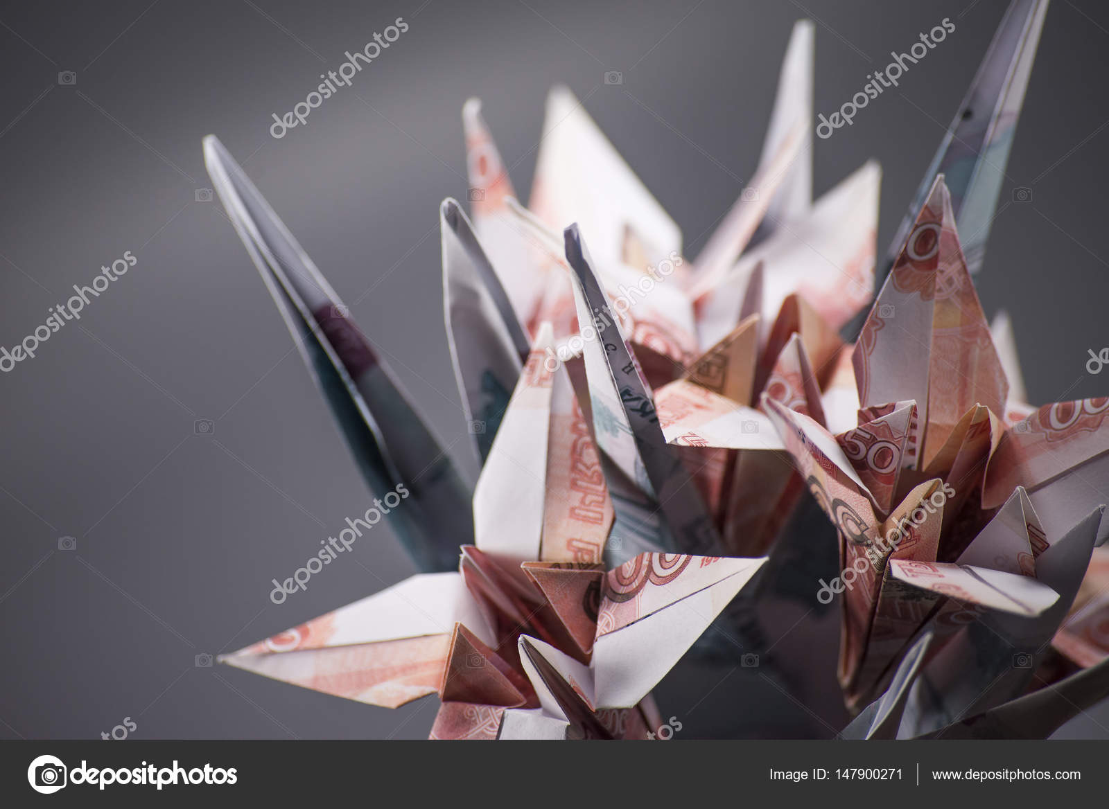 Flowers Origami Banknotes Stock Photo Artbutenkov 147900271