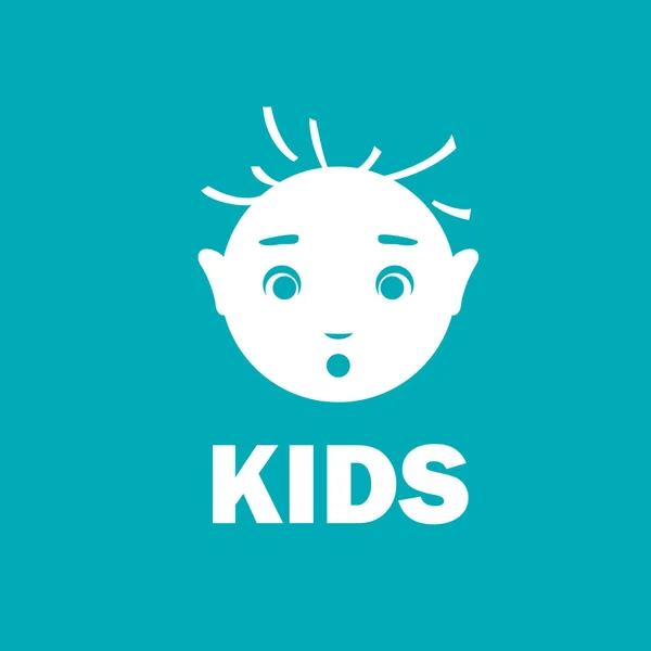 Vector logo niños — Archivo Imágenes Vectoriales