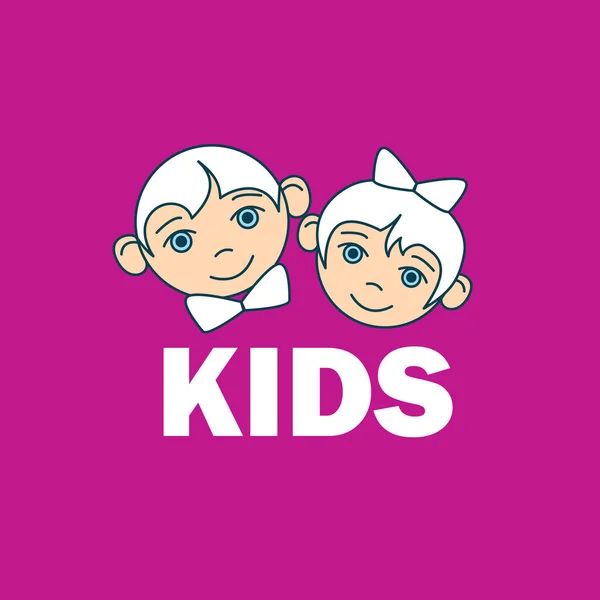 Vector logo kinderen — Stockvector