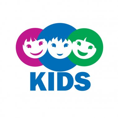 vektör logo çocuklar