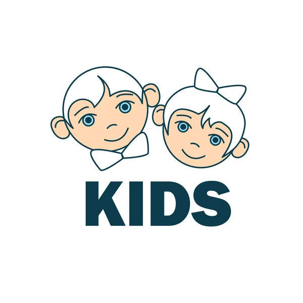 Vector logo kinderen — Stockvector