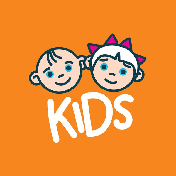 Vector logo kinderen — Stockvector