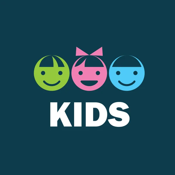 Vector logo kinderen — Stockvector