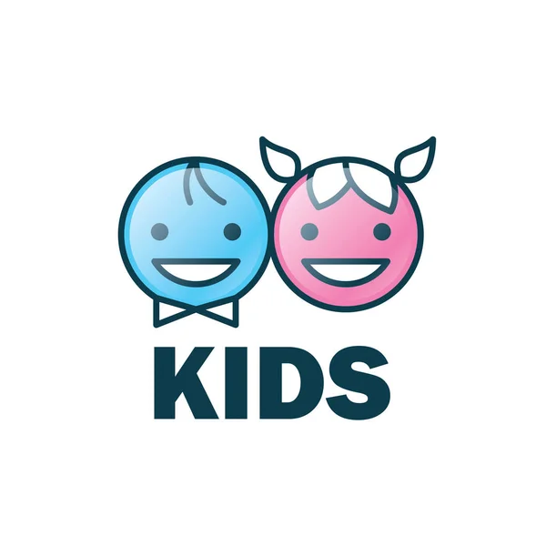 Logo vectoriel enfants — Image vectorielle