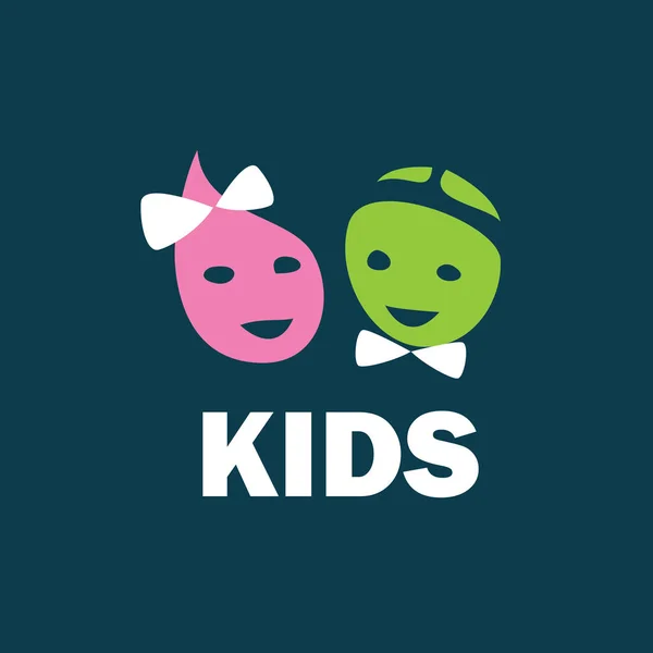 Vector logo kinderen — Stockvector