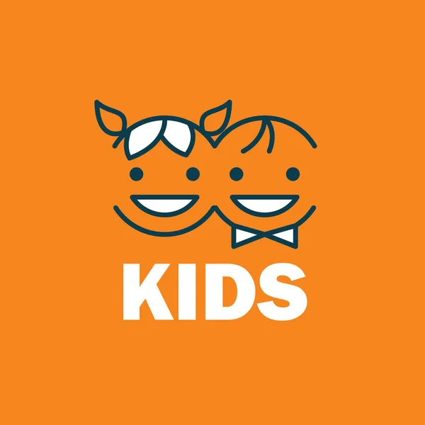 Vector logo kinderen — Stockvector