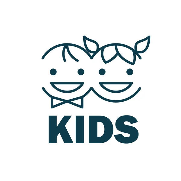 Vector logo kinderen — Stockvector