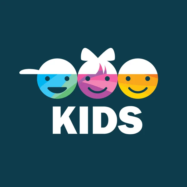 Vector logo kinderen — Stockvector