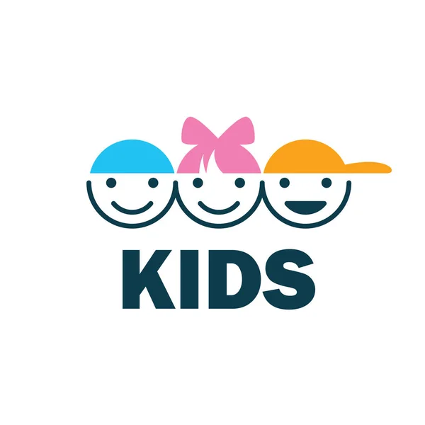 Vector logo kinderen — Stockvector