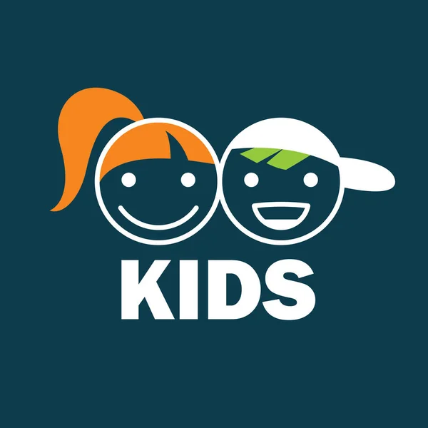 Vector logo kinderen — Stockvector