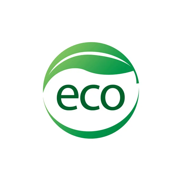 Logotipo vetor eco — Vetor de Stock