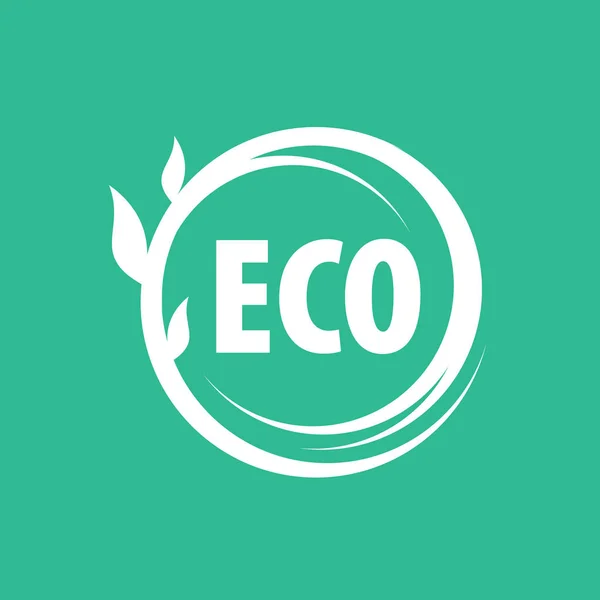 ロゴのベクトルのエコ — ストックベクタ