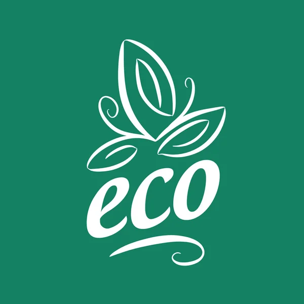 Logotipo vetor eco — Vetor de Stock