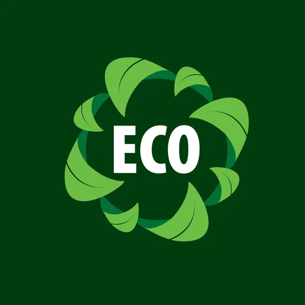 Logo vector eco — Stock Vector