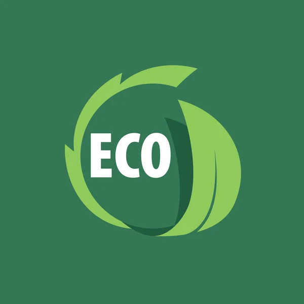 Logotipo vectorial eco — Vector de stock