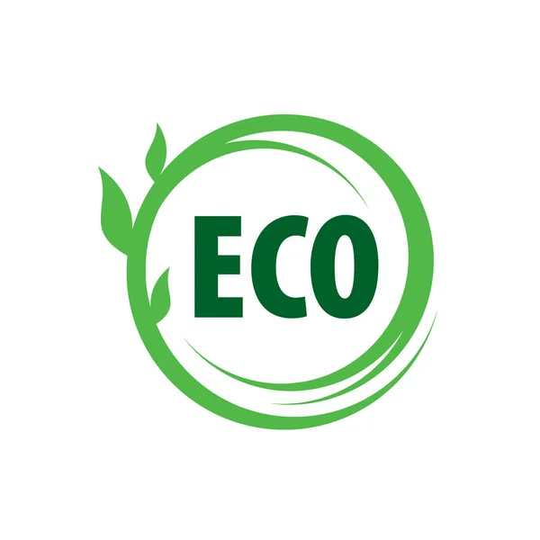 Logotipo vectorial eco — Vector de stock