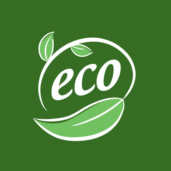 Logo vettore eco — Vettoriale Stock