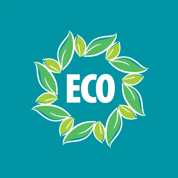 Logo vector eco — Stock vektor