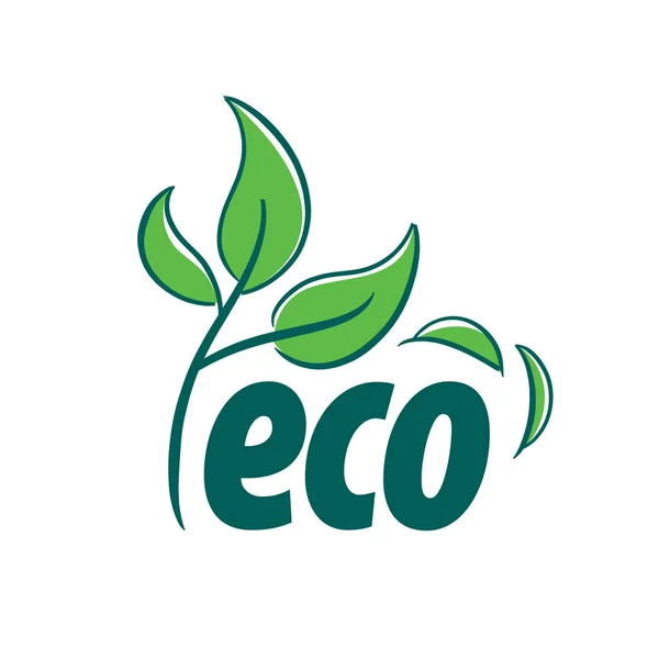 Logo vector eco — Stock vektor