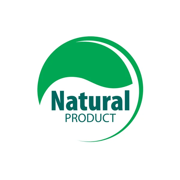 Logo prodotto naturale — Vettoriale Stock