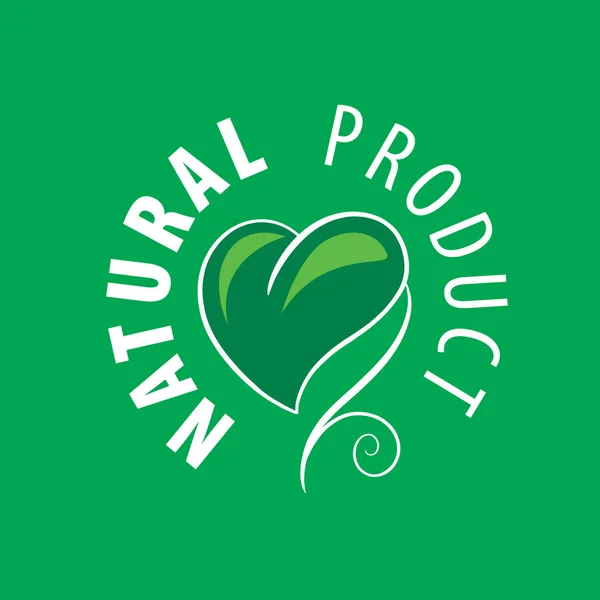 Logotyp naturprodukt — Stock vektor