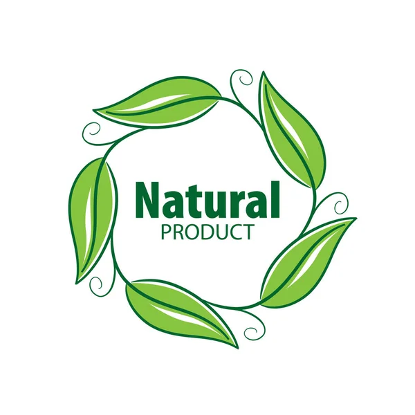 Logo Produit naturel — Image vectorielle