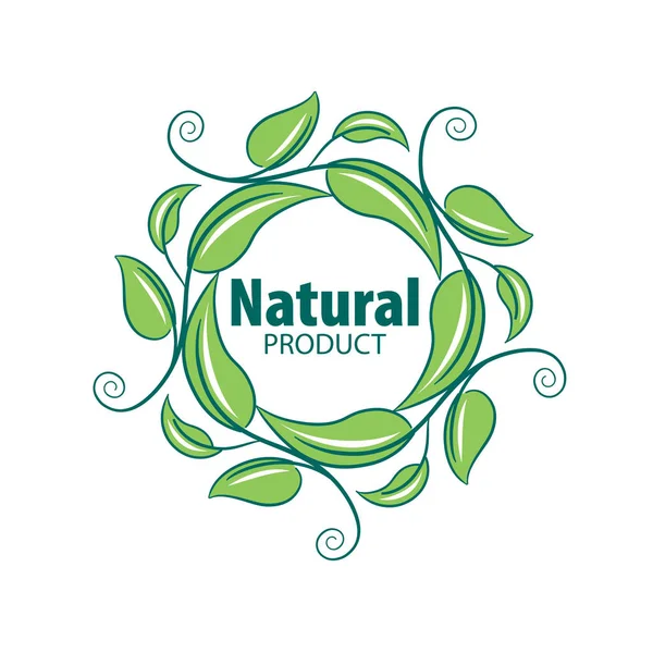 Logo natural product — Stock Vector