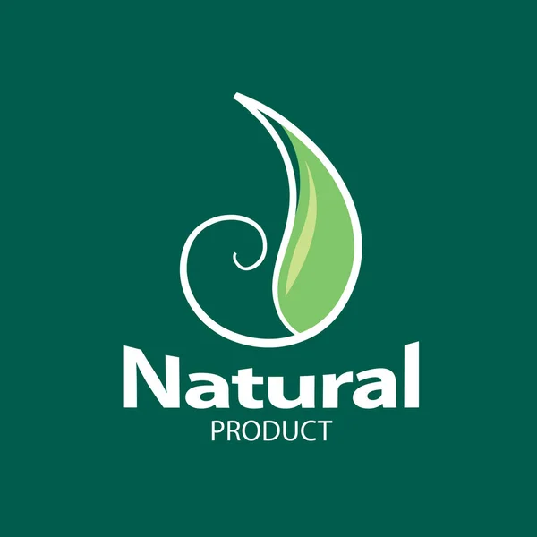 Logo produto natural — Vetor de Stock
