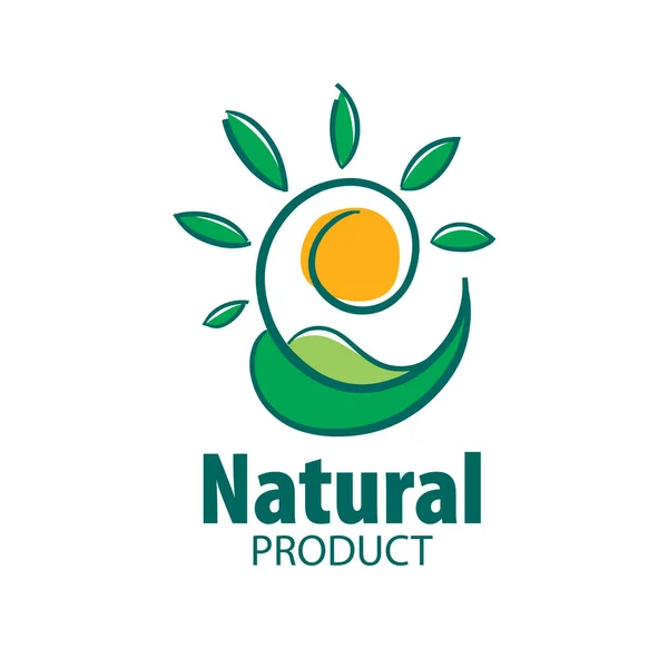 Logo prodotto naturale — Vettoriale Stock