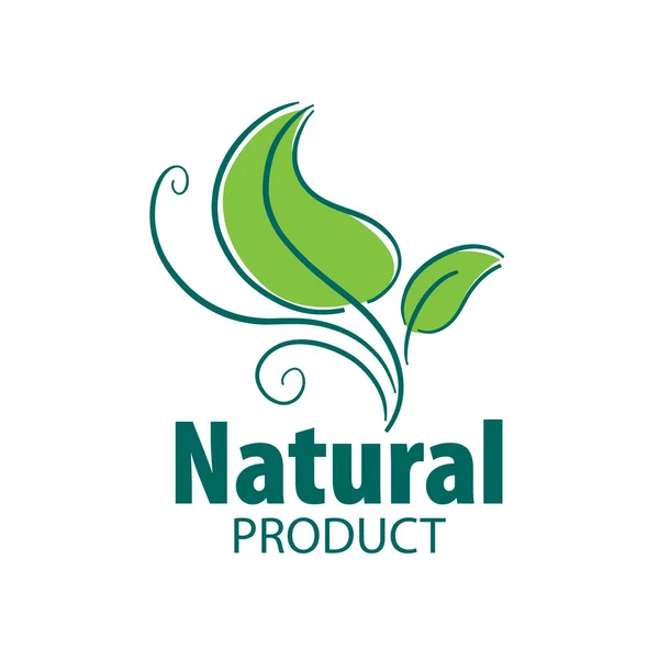 Logo Produit naturel — Image vectorielle